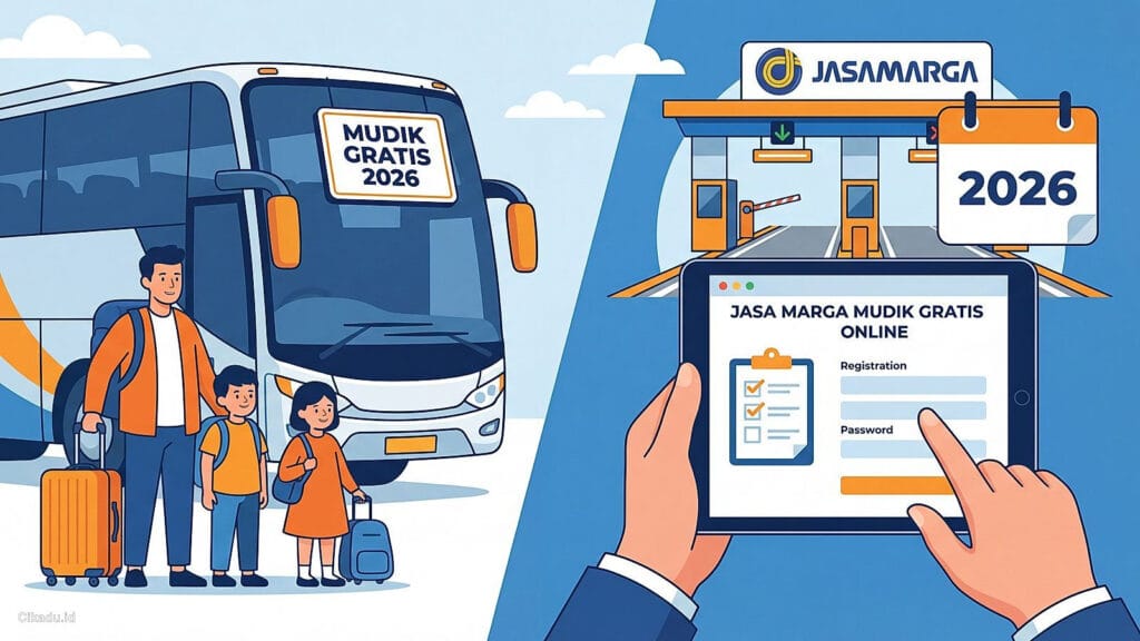 Ilustrasi Cara Daftar Mudik Gratis Jasa Marga 2026, Syarat dan Ketentuannya