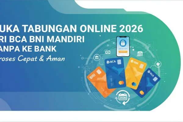 Buka Tabungan Online 2026 BRI BCA BNI Mandiri Tanpa ke Bank