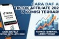 Cara Daftar TikTok Affiliate 2026 dan Komisi Terbaru
