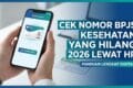 Cek Nomor BPJS Kesehatan yang Hilang 2026 Lewat HP