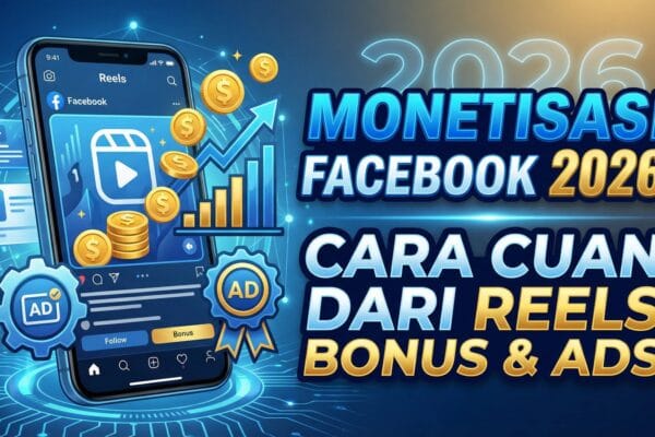 Monetisasi Facebook 2026: Cara Cuan dari Reels Bonus & Ads