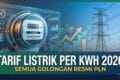 Tarif Listrik Per kWh 2026 Semua Golongan Resmi PLN