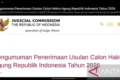 78 Calon Hakim Agung dan Ad Hoc Terdaftar untuk Seleksi 2026