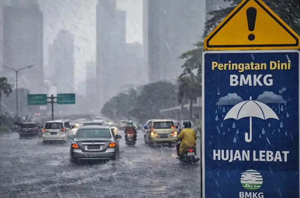 Hujan Lebat Jakarta Selatan: BMKG Keluarkan Status Siaga