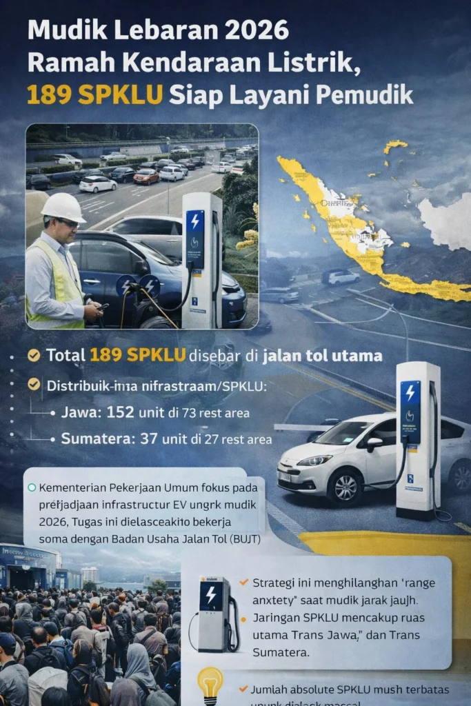 Mudik Lebaran 2026 Didominasi Kendaraan Listrik, Infrastruktur Siap Sedia