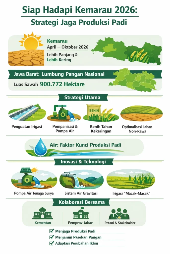 Strategi Kementan Jaga Produksi Padi Jabar 2026